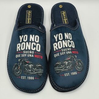 Zapatillas de casa caballero Yo no ronco sueño que soy una moto