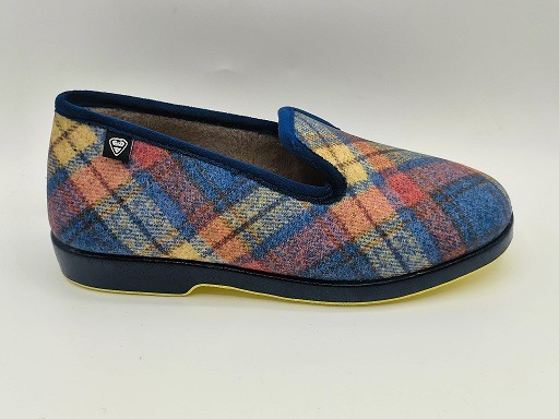 Zapatillas de casa mujer de cuadros Z. Mavil 217 - Imagen 2