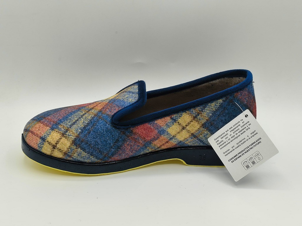 Zapatillas de casa mujer de cuadros Z. Mavil 217 - Imagen 3