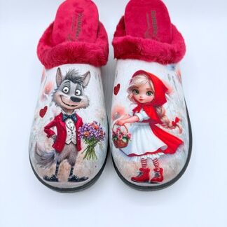 Zapatillas de casa caperucita y el lobo Roal Plumaflex 12213